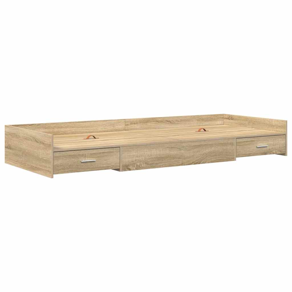 Krevetna konstrukcija s ladicama Sonoma hrast 90 x 190 cm