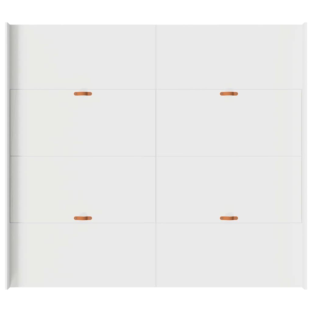 Krevet s ladicama Bijelo 200 x 200 cm Konstruirano drvo