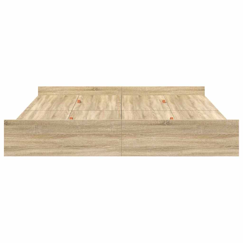 Krevet s ladicama Sonoma hrast 180 x 200 cm Konstruirano drvo