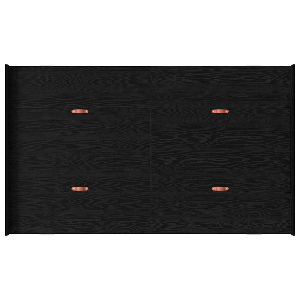 Krevet s ladicama Crni hrast 120 x 200 cm Konstruirano drvo