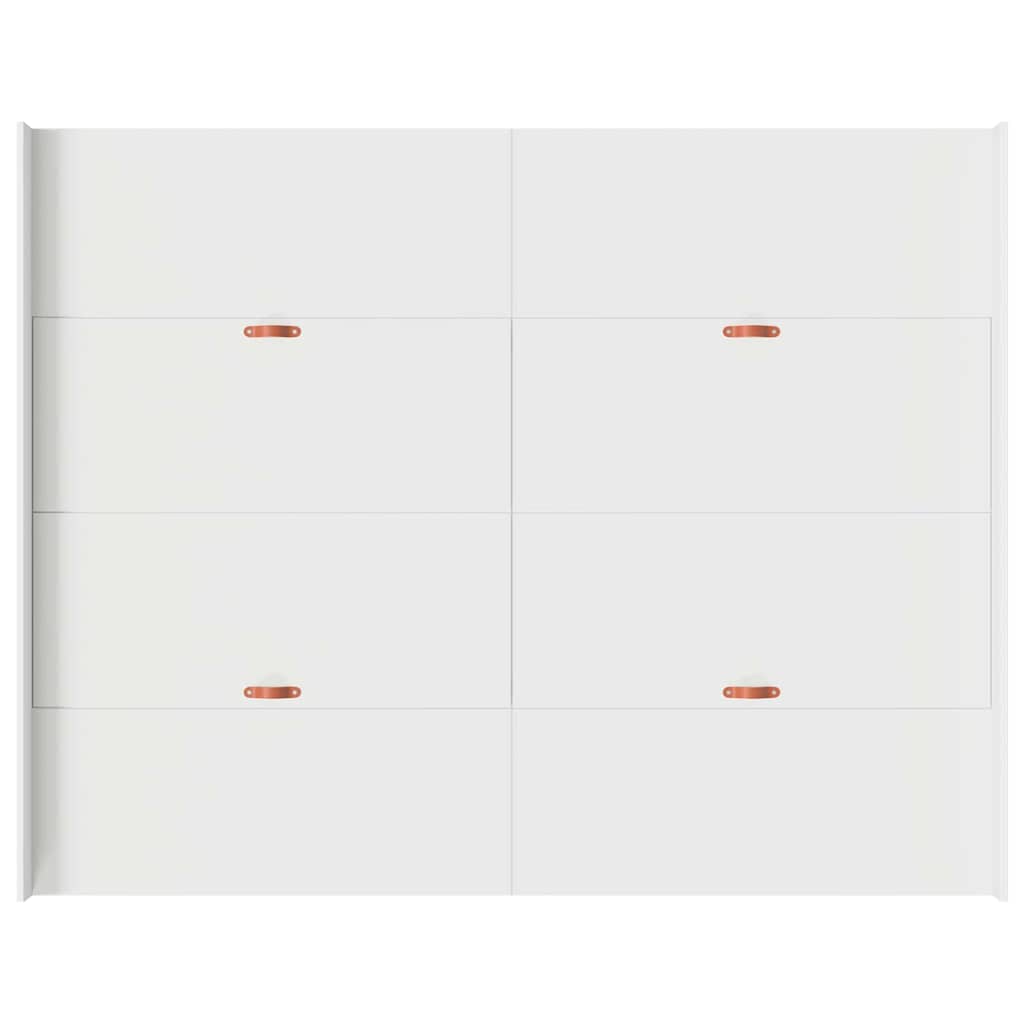 Krevet s ladicama Bijelo 135 x 190 cm Konstruirano drvo