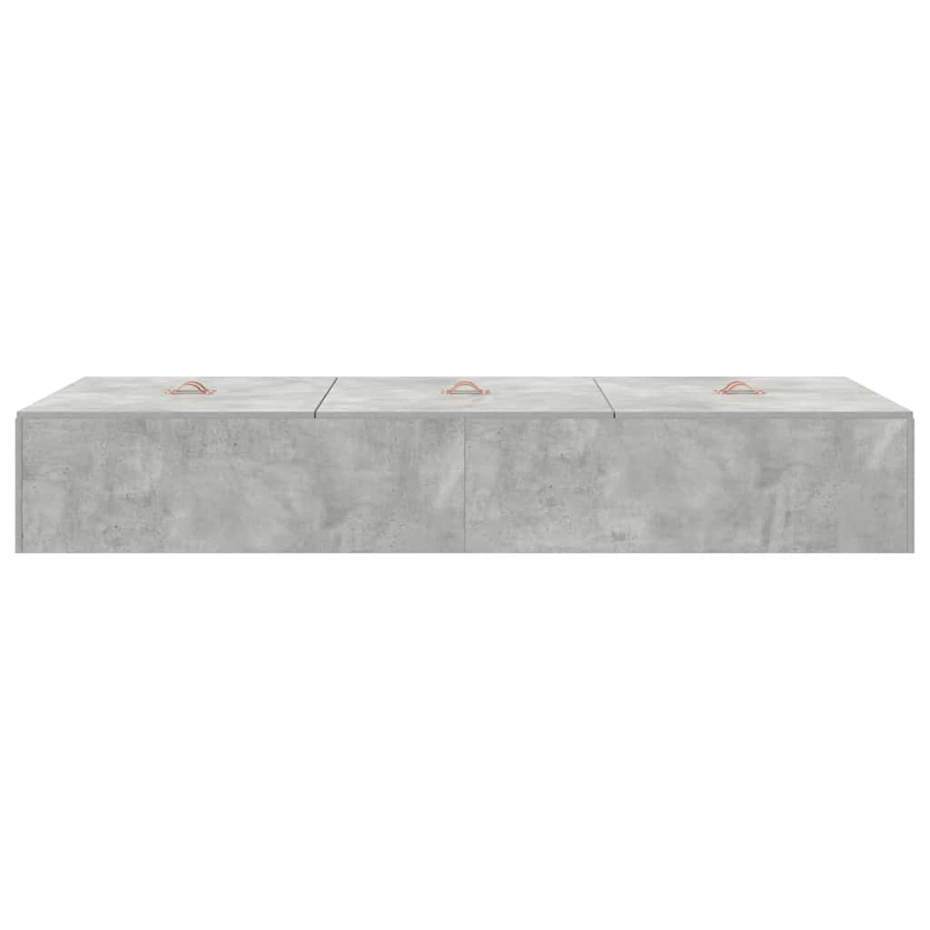 Krevet s ladicama Betonski sivi 80 x 200 cm Konstruirano drvo