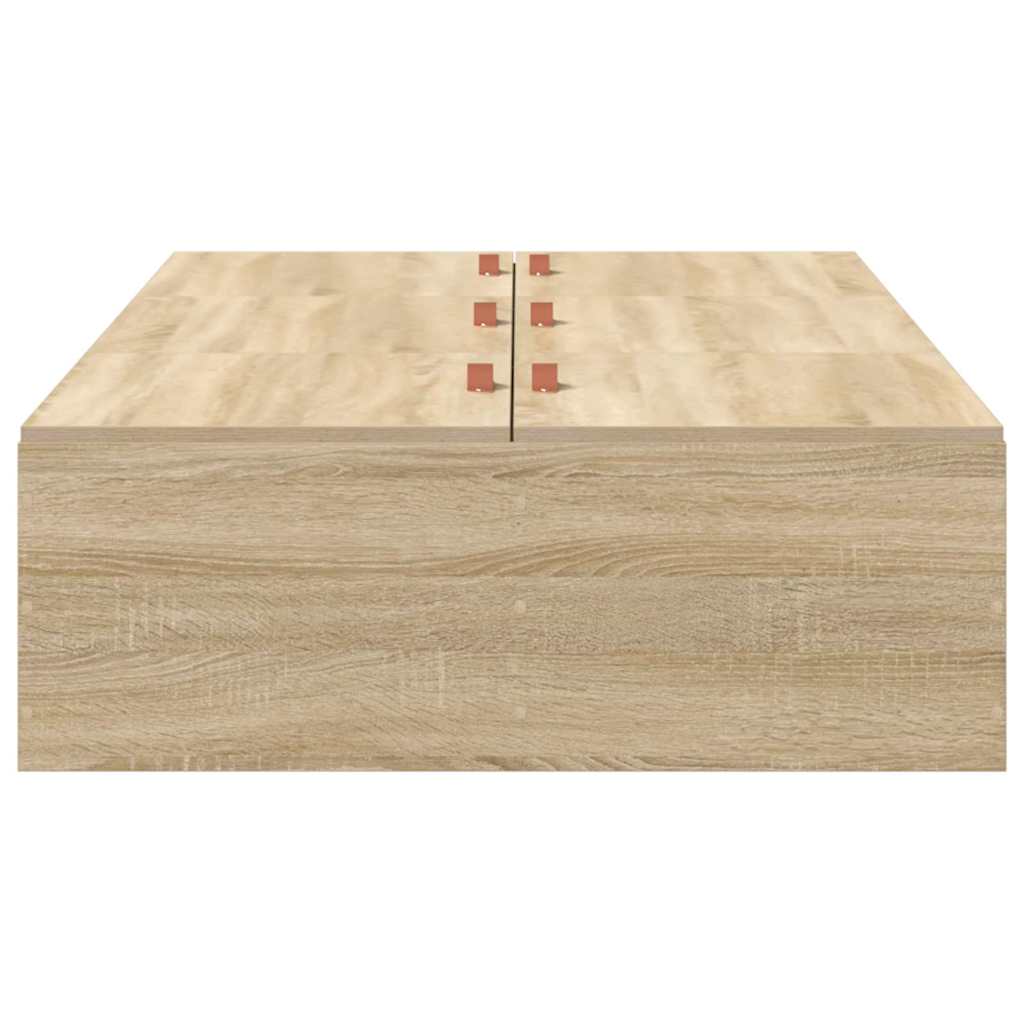 Krevet s ladicama Sonoma hrast 90 x 200 cm Konstruirano drvo