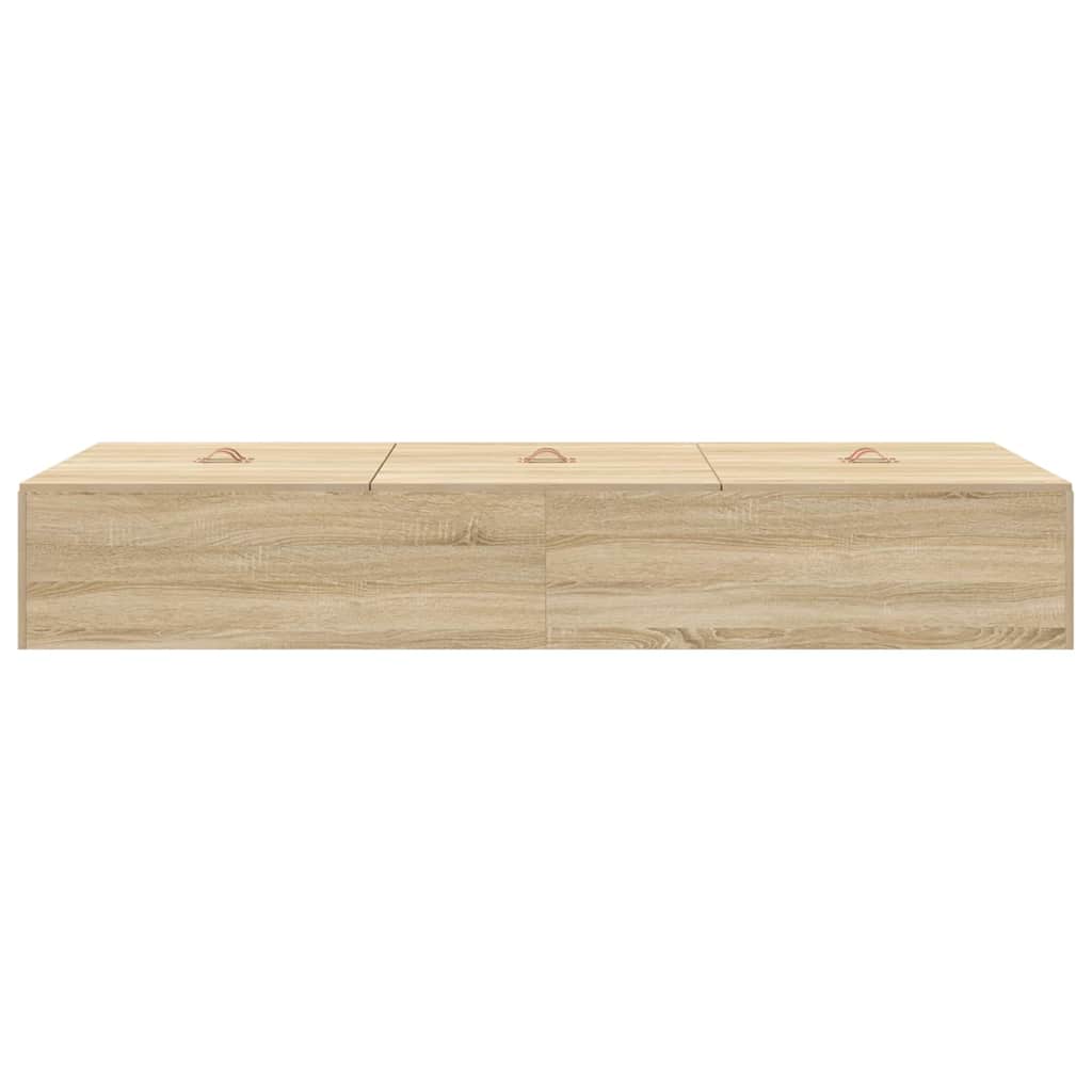 Krevet s ladicama Sonoma hrast 90 x 200 cm Konstruirano drvo