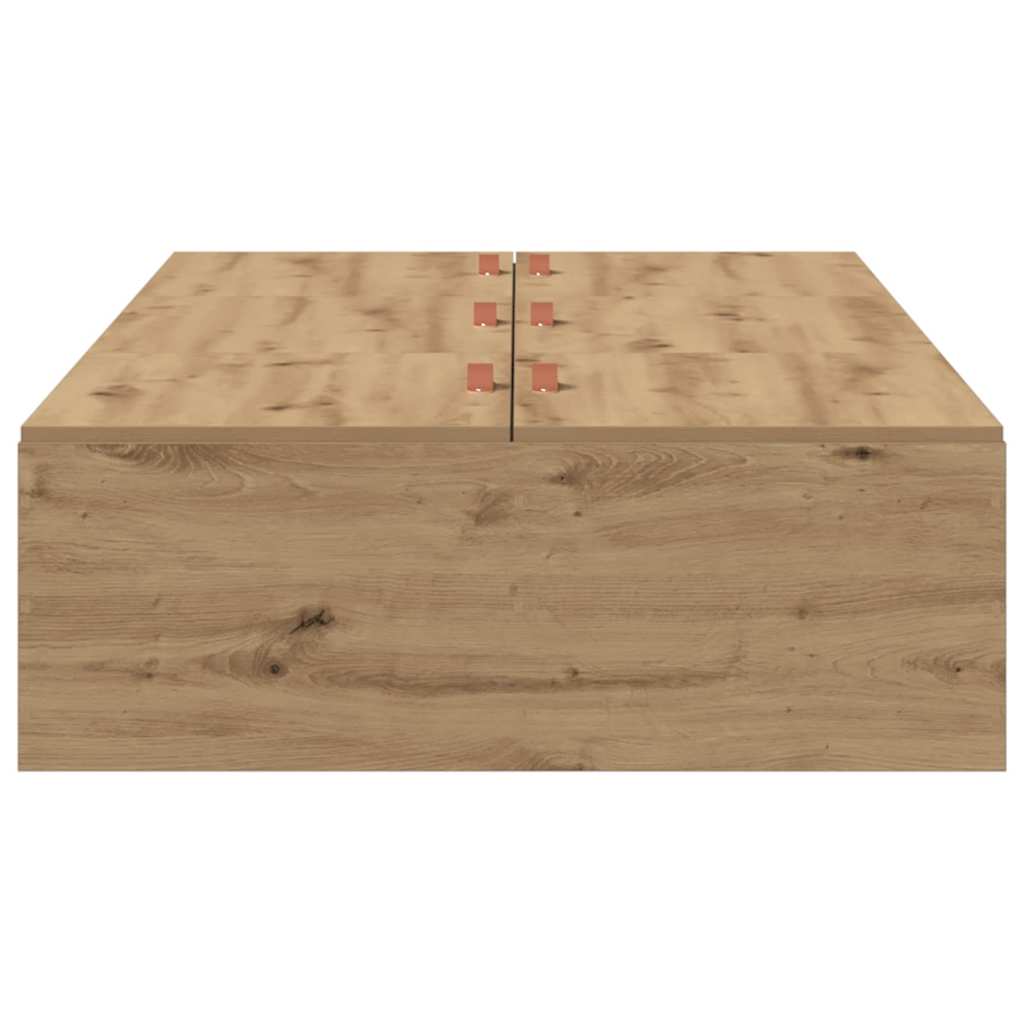 Krevet s ladicama s pohranom Umjetnički hrast 100 x 200 cm