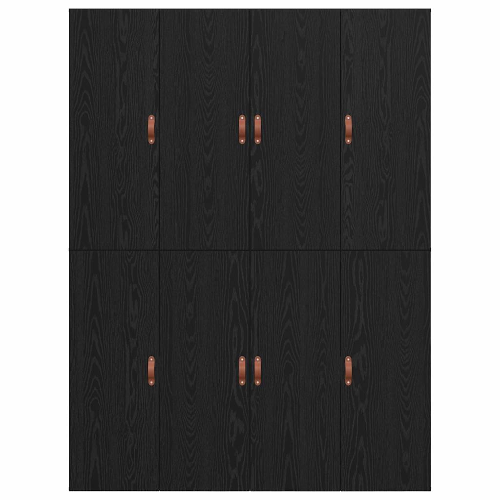 Krevet s ladicama Crni hrast 150 x 200 cm Konstruirano drvo