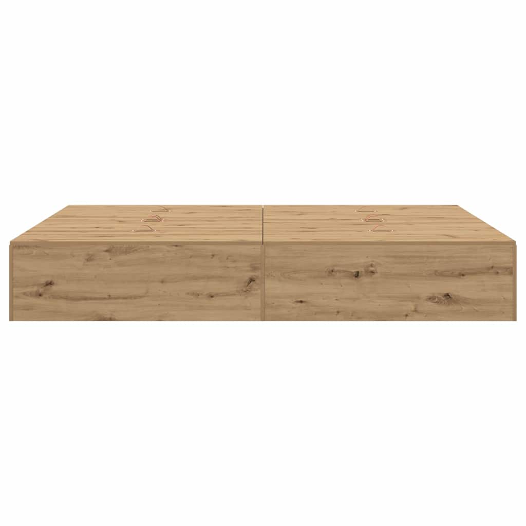 Krevet s ladicama s pohranom Umjetnički hrast 150 x 200 cm