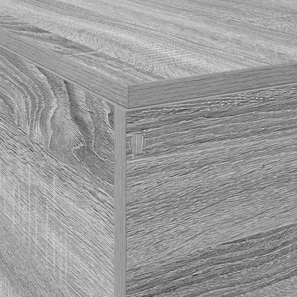 Krevet s ladicama Siva Sonoma 160 x 200 cm Konstruirano drvo