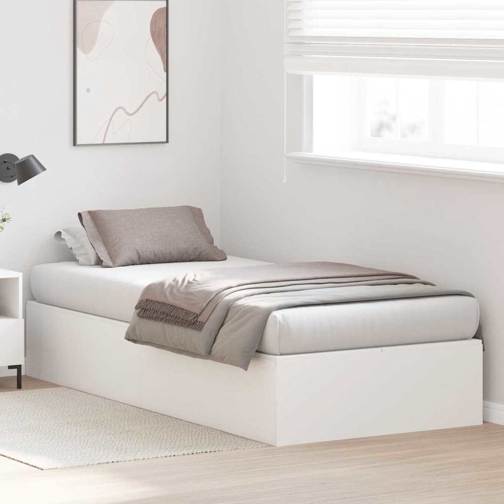 Krevet s ladicama Bijelo 90 x 190 cm Konstruirano drvo