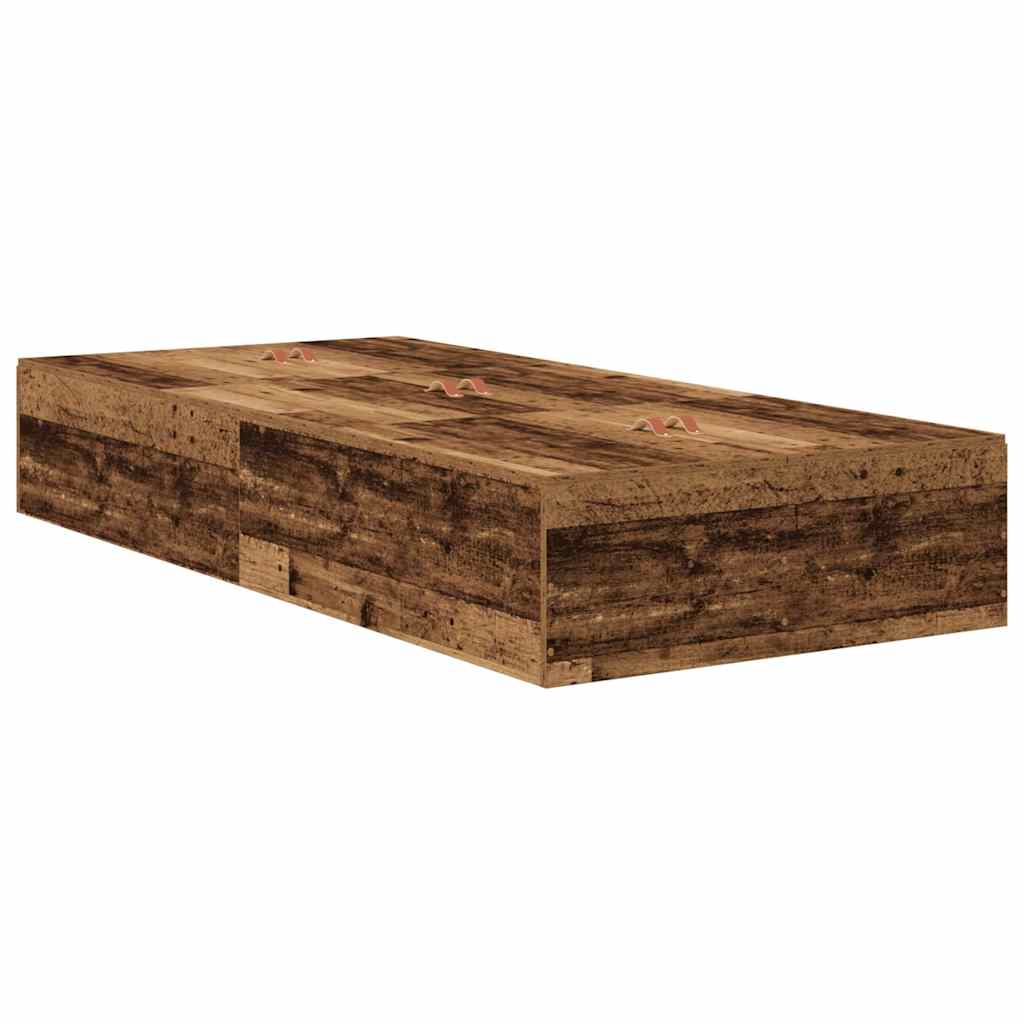 Krevet s ladicama Staro drvo 90 x 190 cm Konstruirano drvo