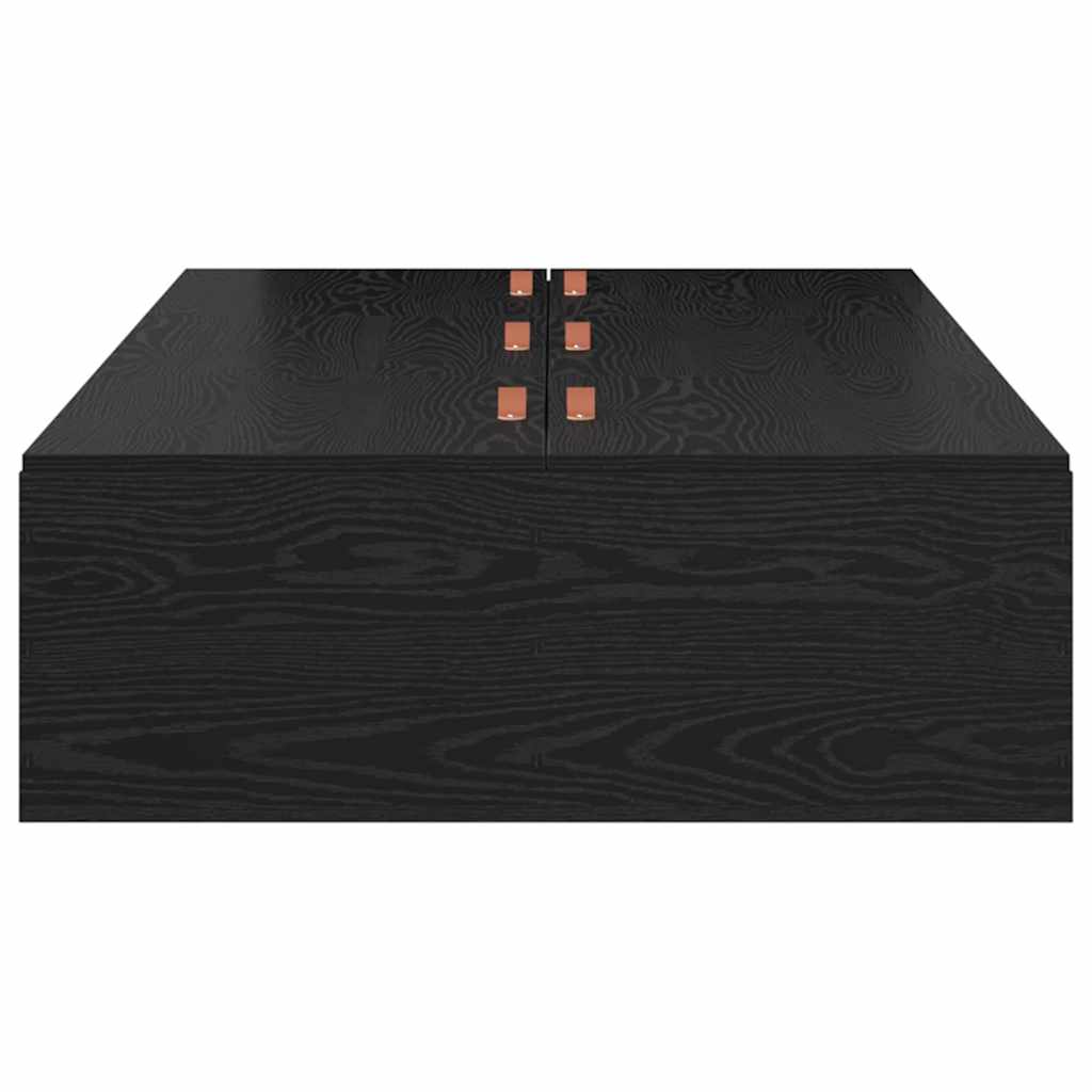 Krevet s ladicama Crni hrast 70 x 190 cm Konstruirano drvo