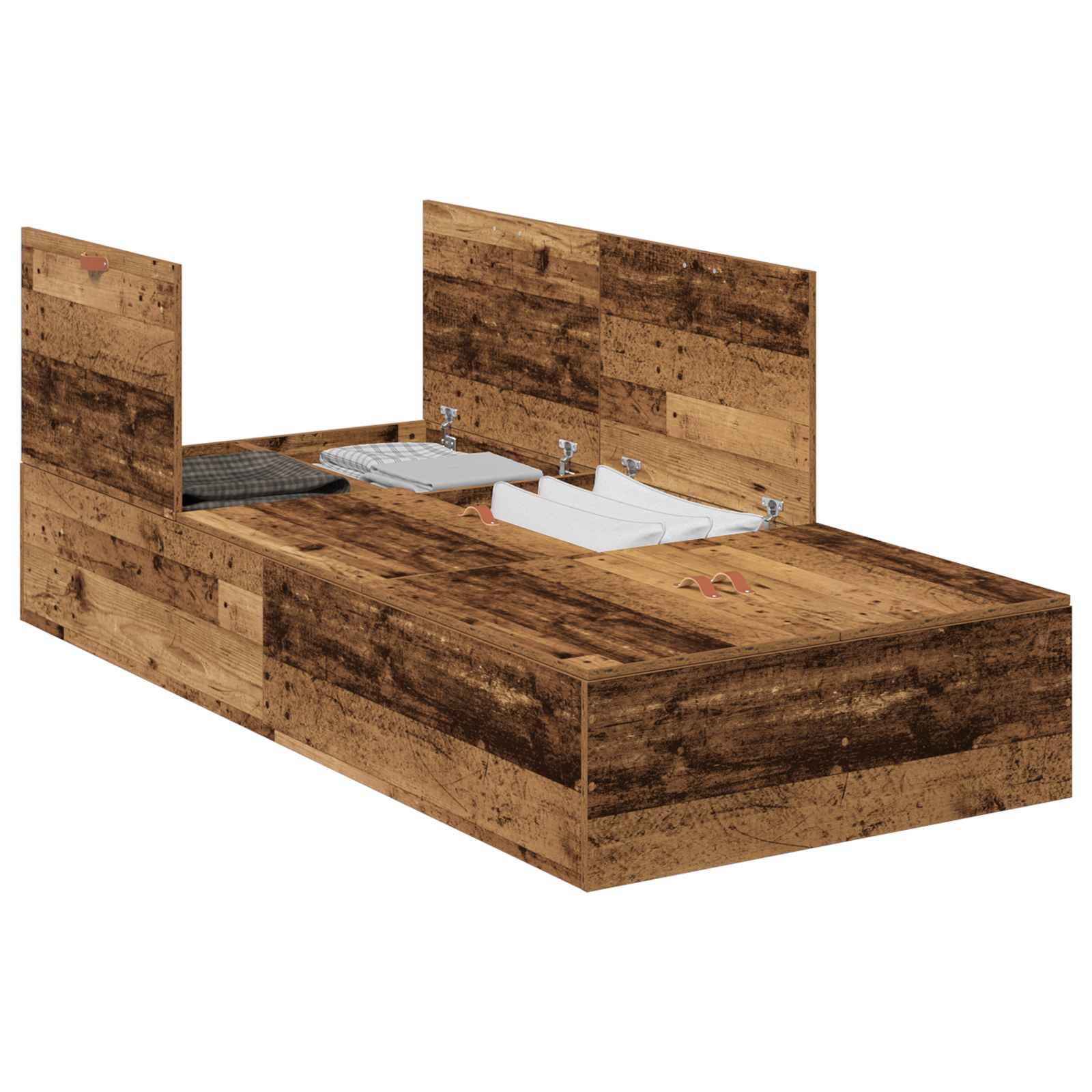 Krevet s ladicama Staro drvo 70 x 190 cm Konstruirano drvo