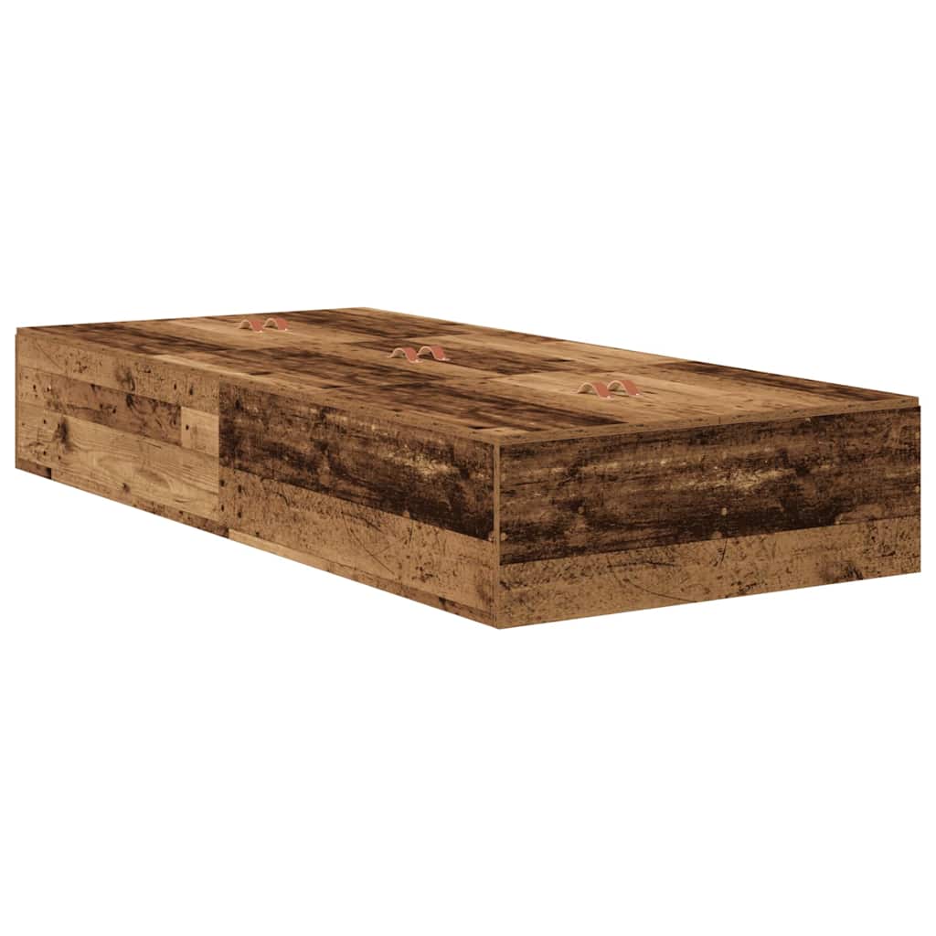 Krevet s ladicama Staro drvo 70 x 190 cm Konstruirano drvo