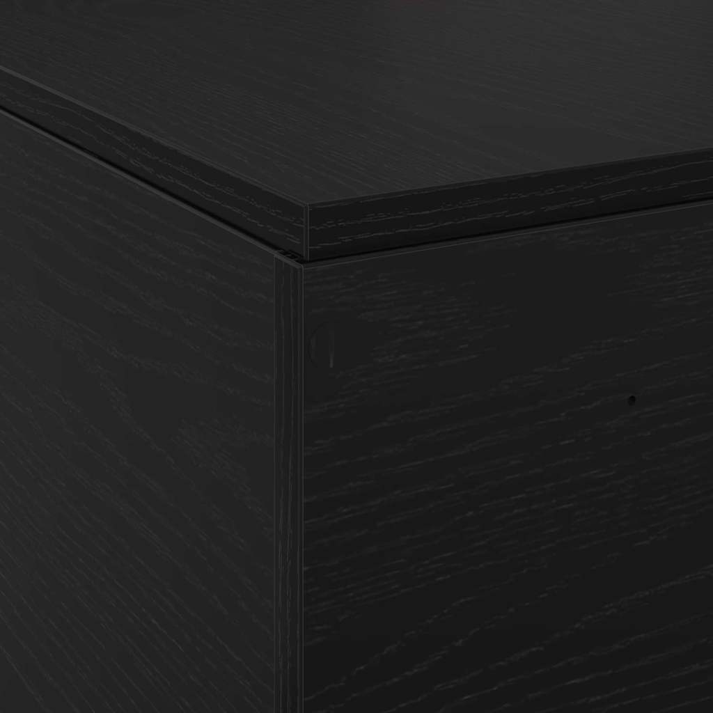 Krevet s ladicama Crni hrast 120 x 190 cm Konstruirano drvo