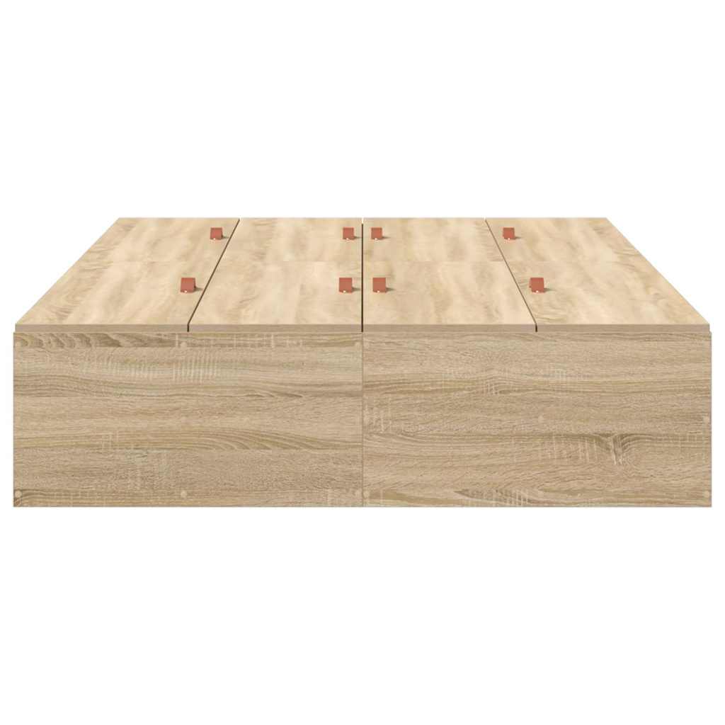 Krevet s ladicama Sonoma hrast 120 x 190 cm Konstruirano drvo