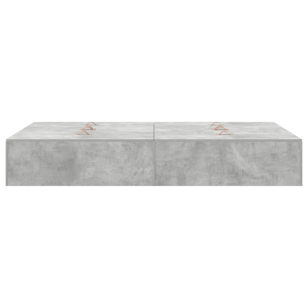 Krevet s ladicama Betonski sivi 120 x 190 cm Konstruirano drvo