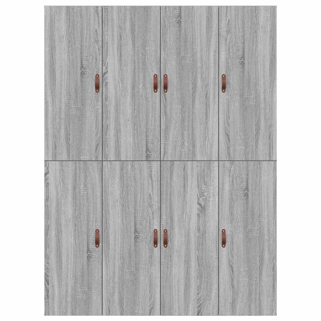 Krevet s ladicama Siva Sonoma 135 x 190 cm Konstruirano drvo