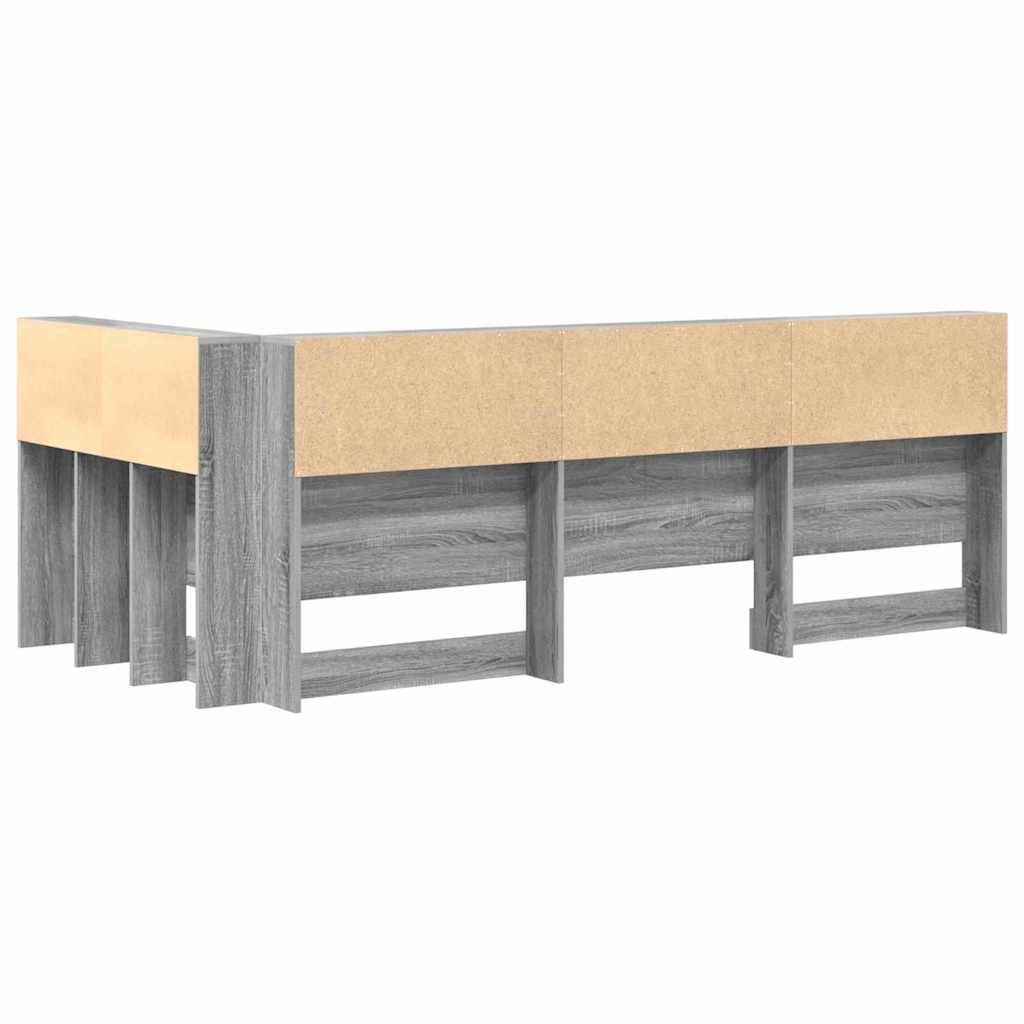 Skladišno uzglavlje Siva Sonoma 80 cm Konstruirano drvo