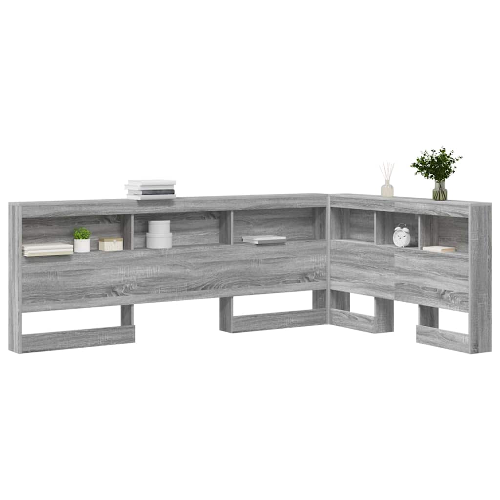 Skladišno uzglavlje Siva Sonoma 120 cm Konstruirano drvo