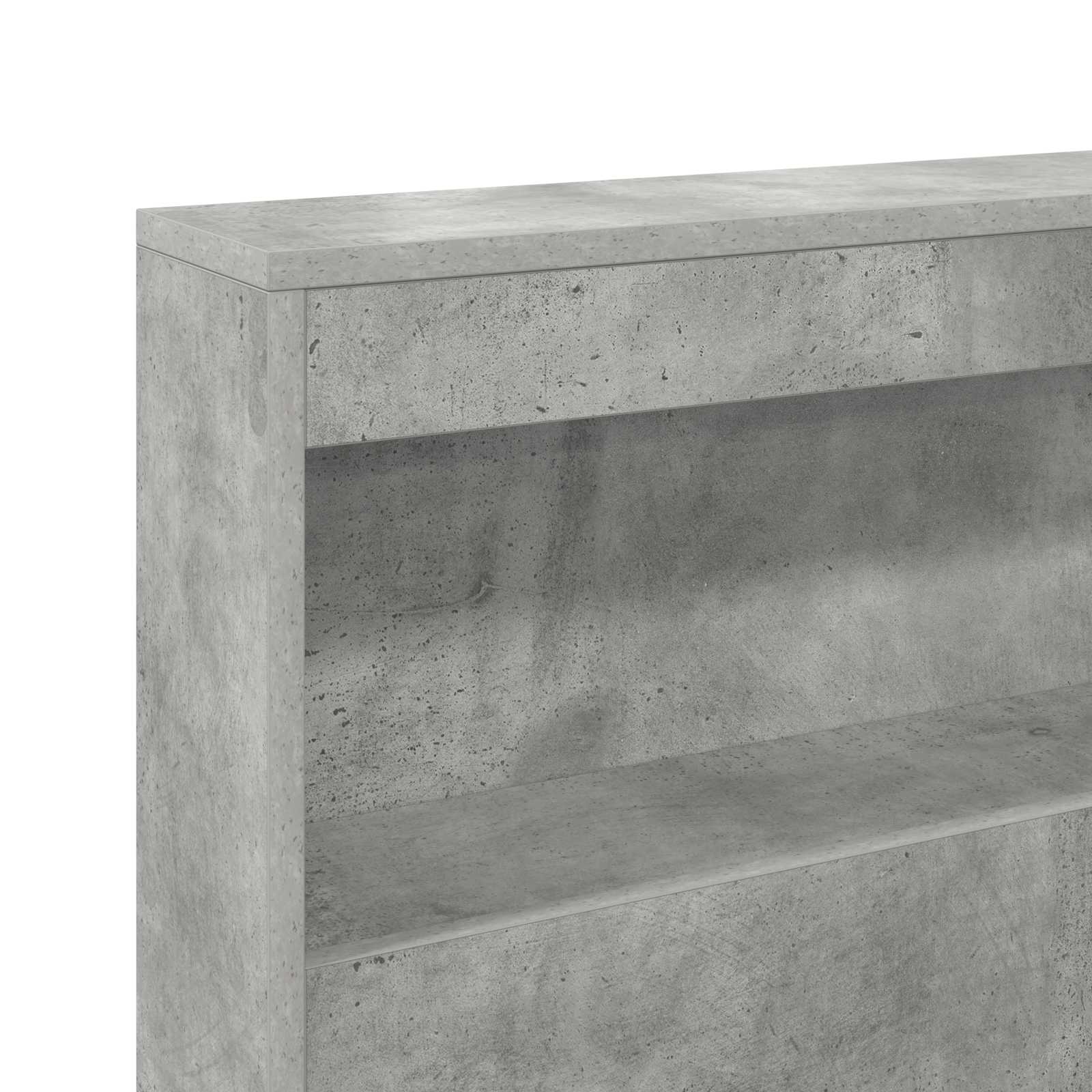 Skladišno uzglavlje Betonski sivi 140 cm Konstruirano drvo