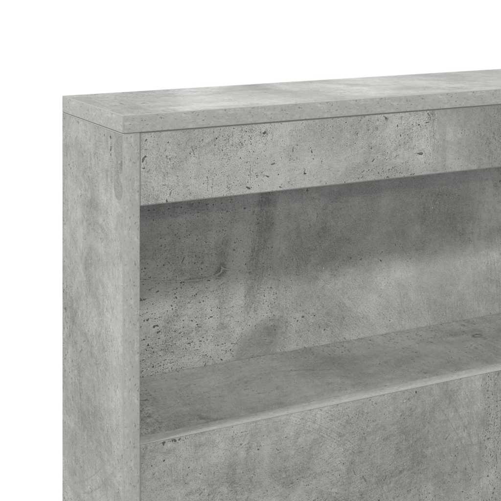 Skladišno uzglavlje Betonski sivi 150 cm Konstruirano drvo