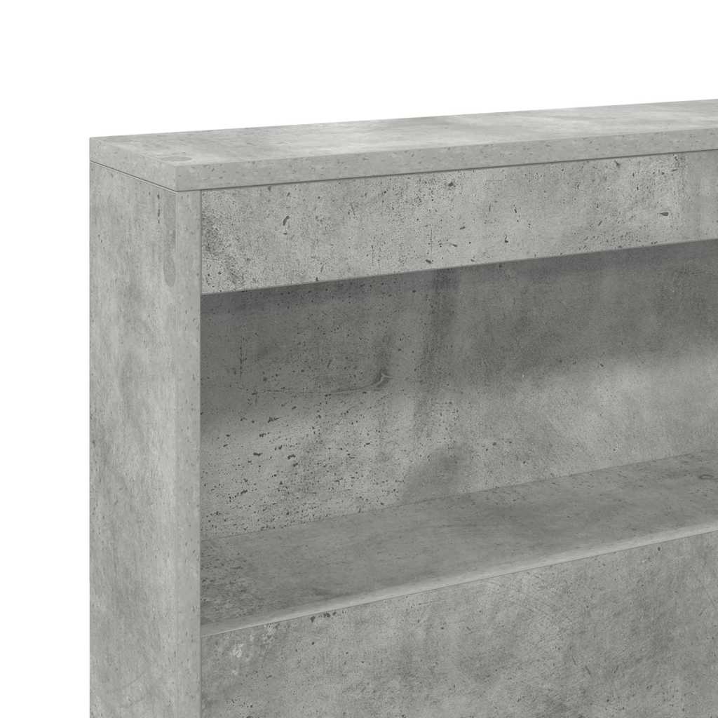 Skladišno uzglavlje Betonski sivi 90 cm Konstruirano drvo