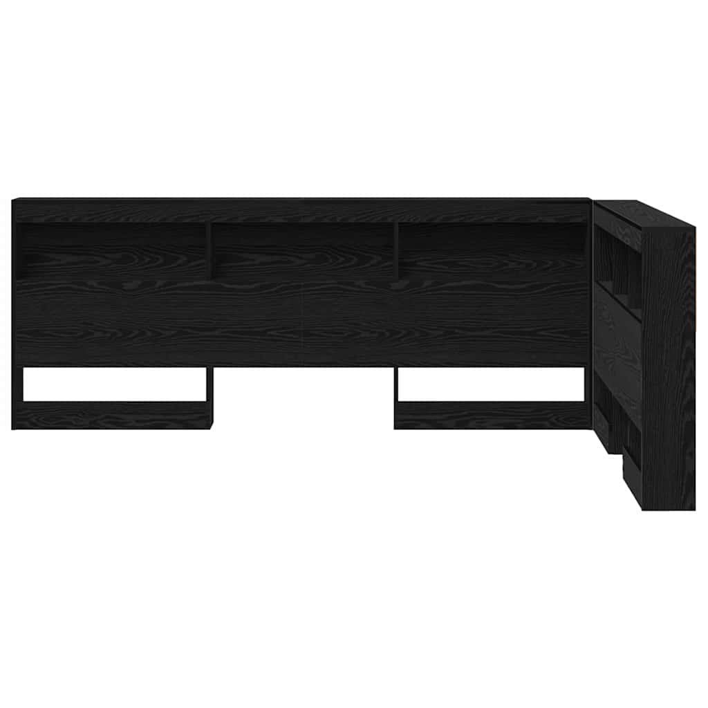 Skladišno uzglavlje Crni hrast 207,5 x 137,5 x 76,5 cm