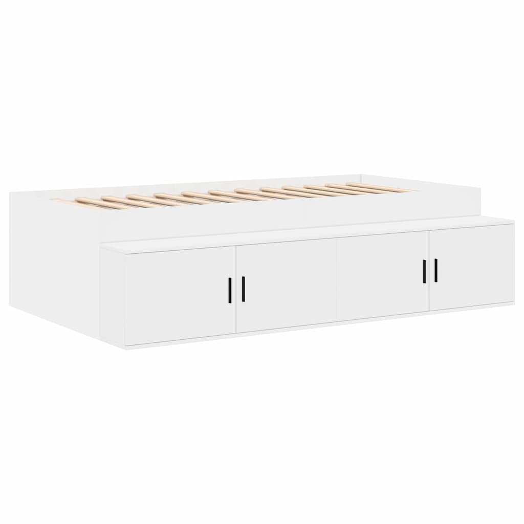 Krevet s ladicama Bijela 80 cm Konstruirano drvo