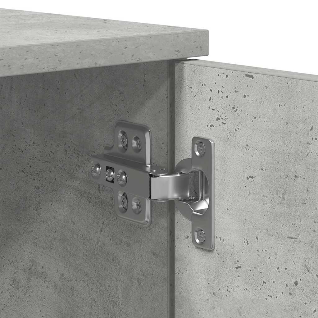 Krevet s ladicama Betonski sivi 80 cm Konstruirano drvo