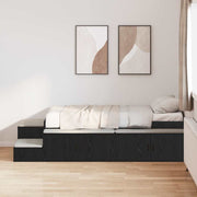Krevet s ladicama s pohranom Crni hrast 234 x 103 x 53.5 cm