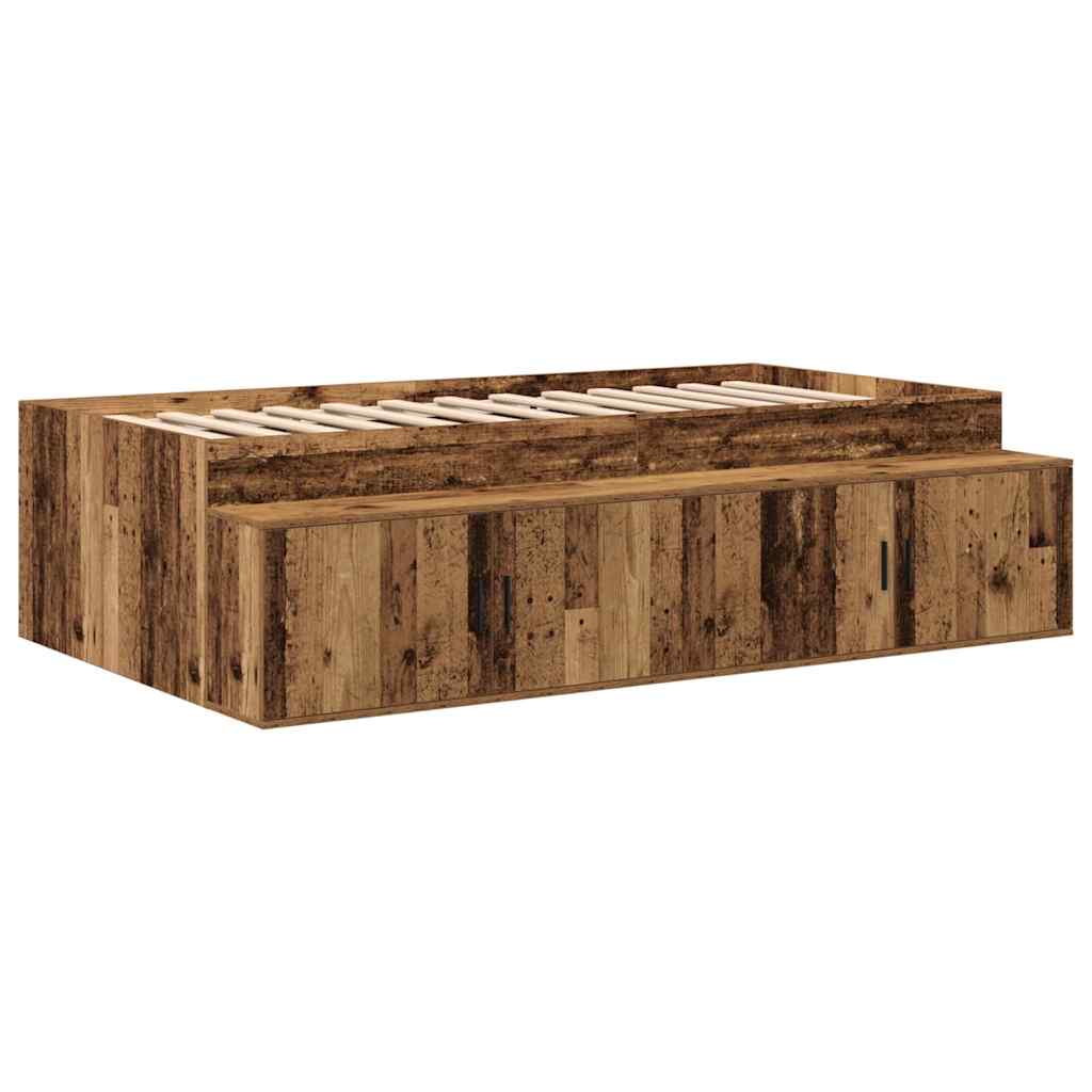 Krevet s ladicama s pohranom Staro drvo 234 x 103 x 53.5 cm