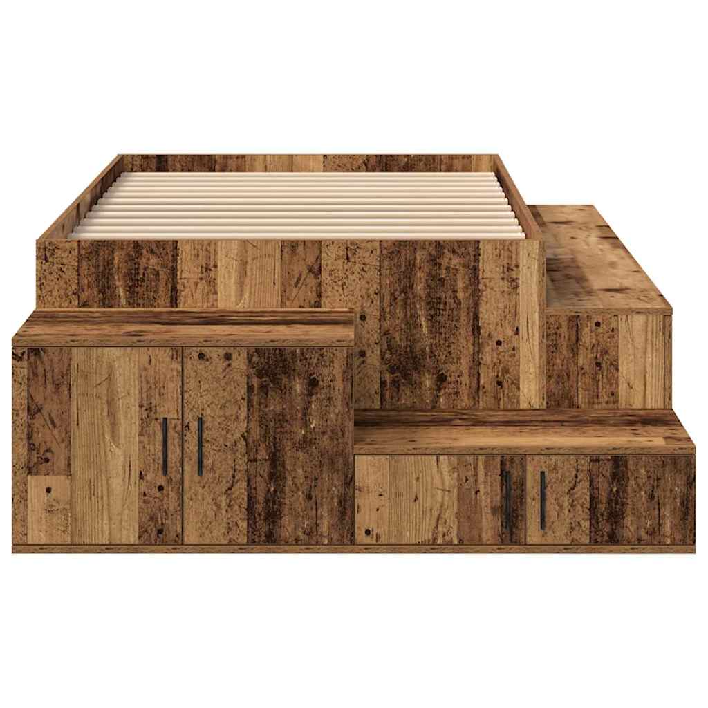 Krevet s ladicama s pohranom Staro drvo 234 x 103 x 53.5 cm