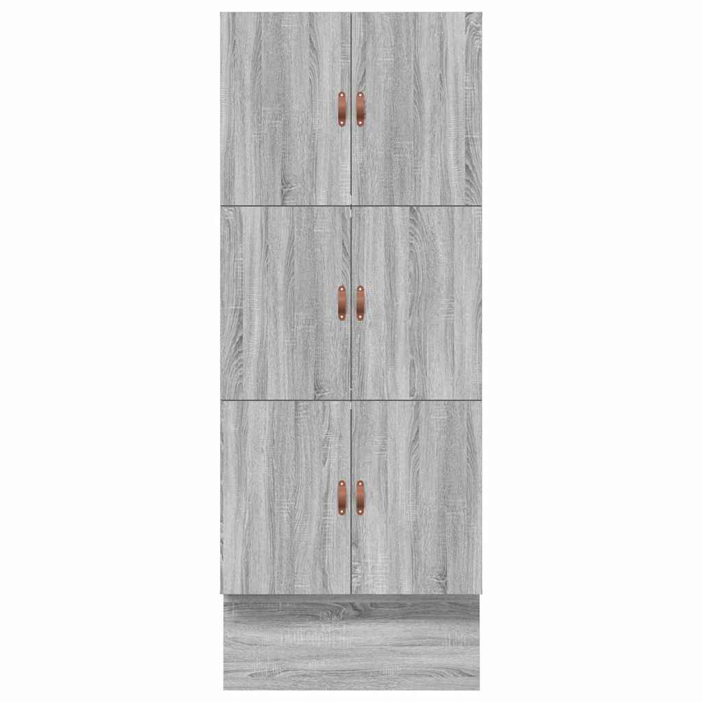 Krevet s ladicama Siva Sonoma 80 cm Konstruirano drvo