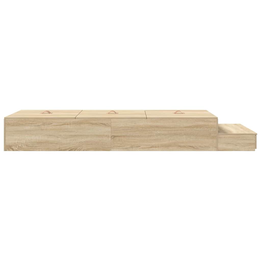 Krevet s ladicama Sonoma hrast 90 cm Konstruirano drvo