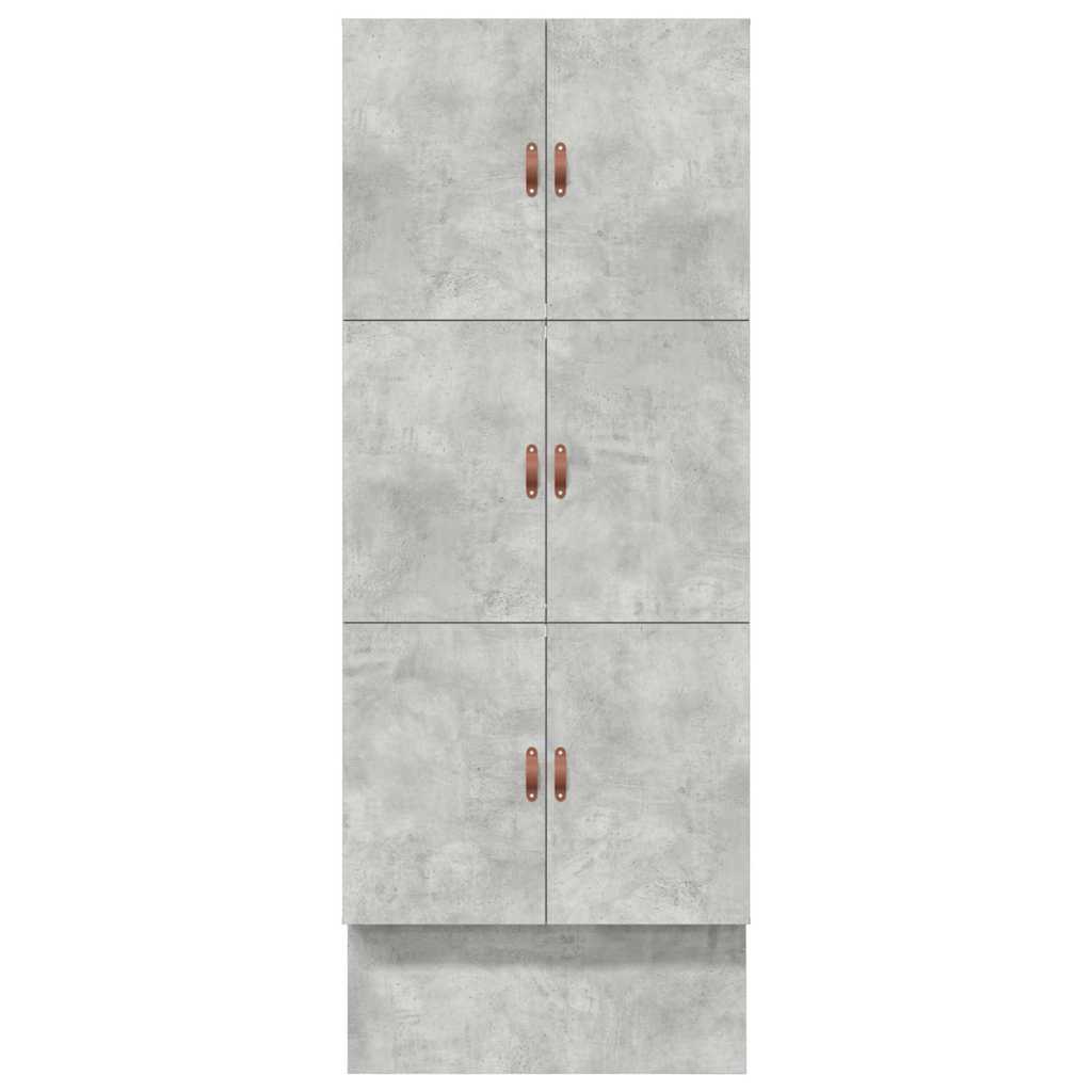 Krevet s ladicama Betonski sivi 100 cm Konstruirano drvo