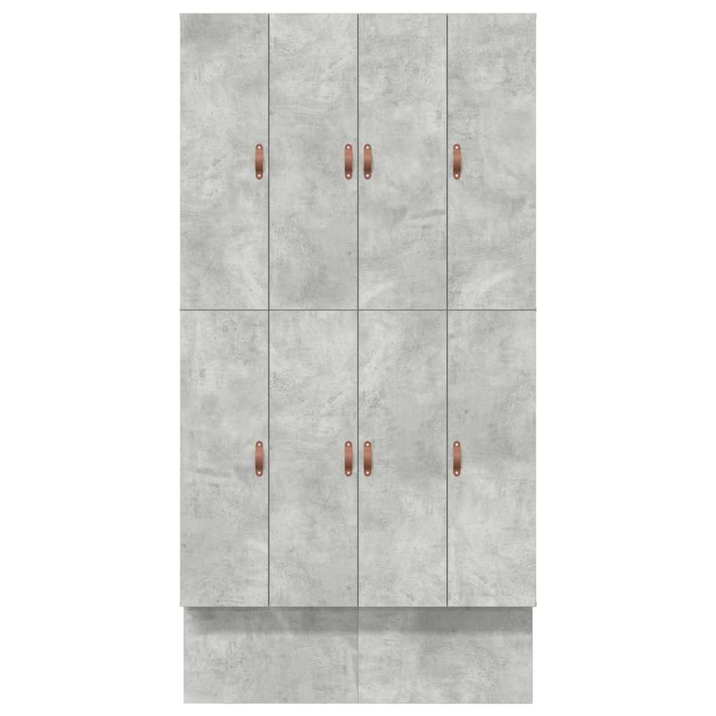 Krevet s ladicama Betonski sivi 120 cm Konstruirano drvo