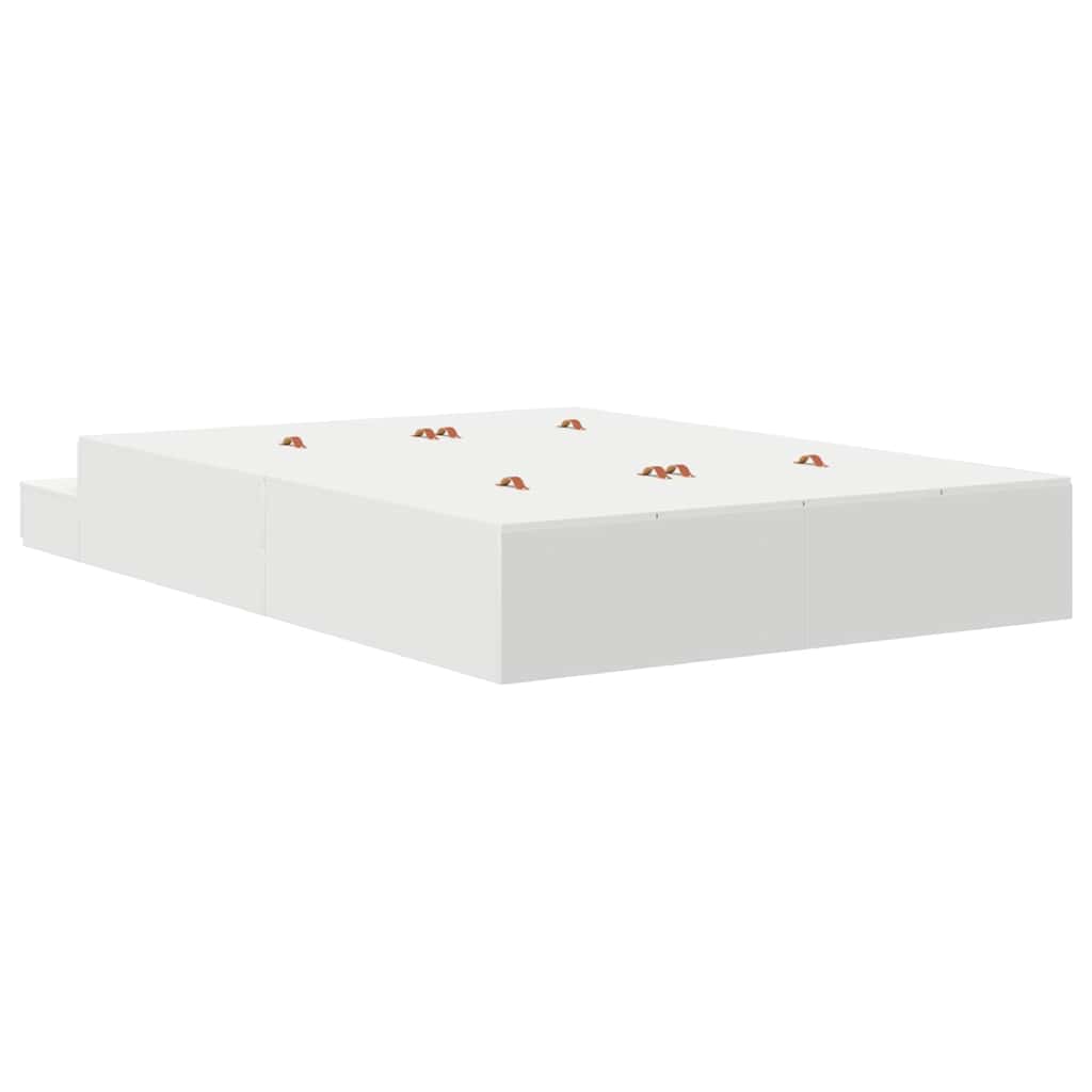 Krevet s ladicama s ladicama Bijelo 140 cm Konstruirano drvo