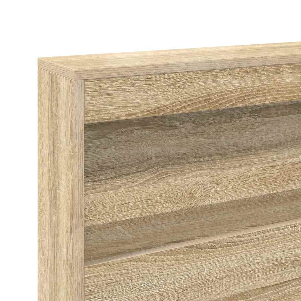 Krevet s policama Sonoma hrast 75 x 190 cm Konstruirano drvo