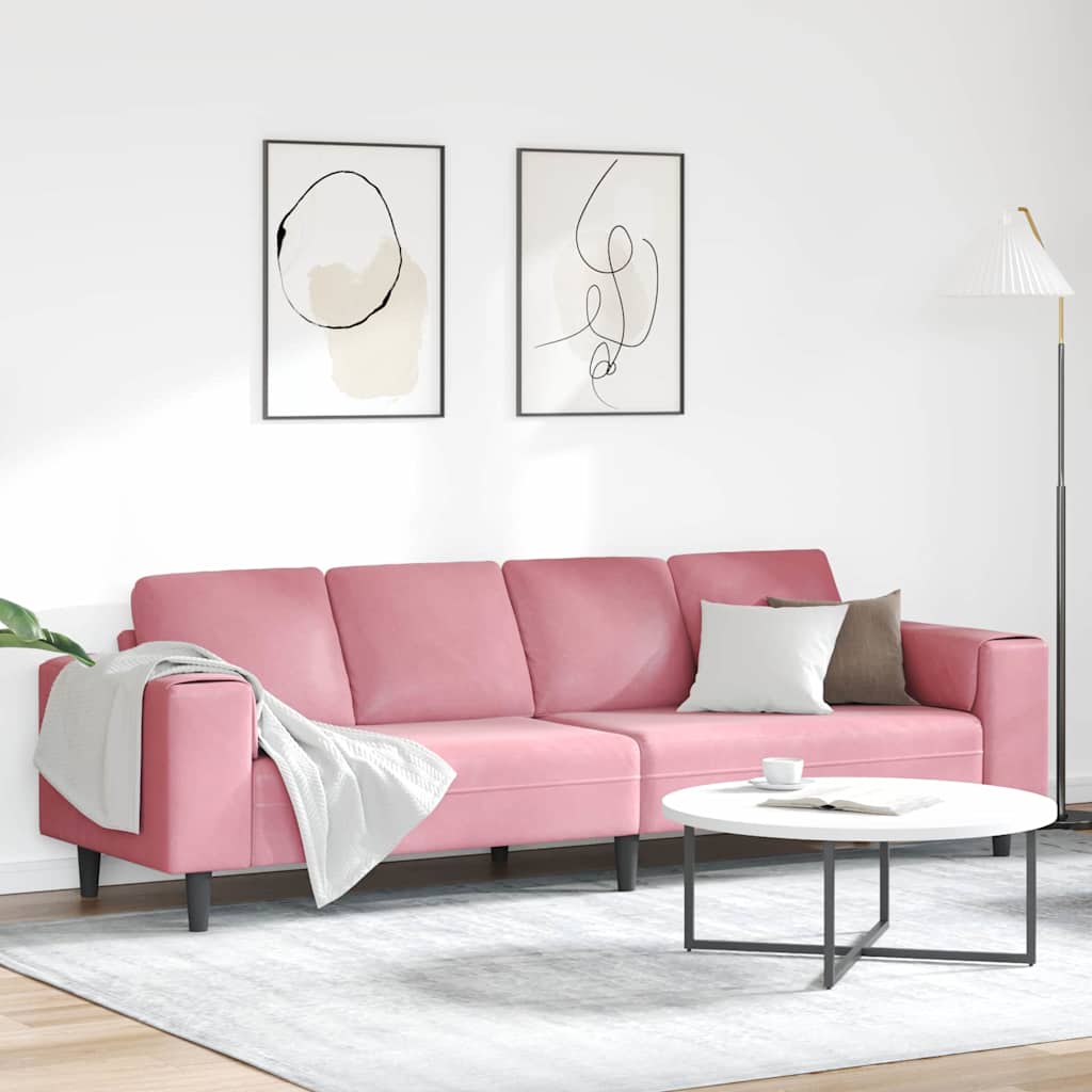 Kauč za dnevni boravak Ružičasta 250 x 77 x 76 cm