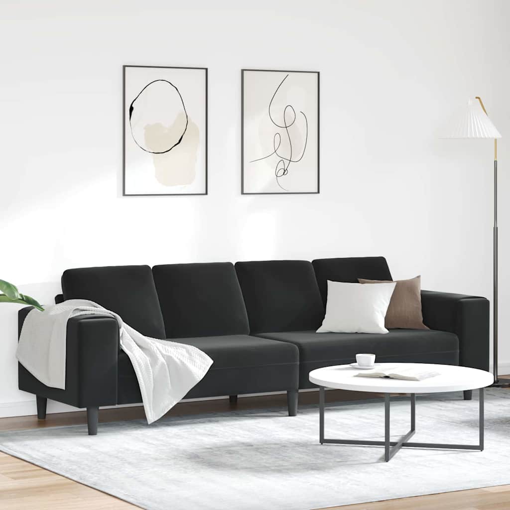Kauč za dnevni boravak Crna 250 x 77 x 76 cm