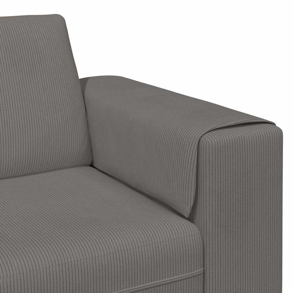 Sofa Svijetlo siva 250 x 77 x 76 cm Kordura tekstil