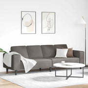 Sofa Svijetlo siva 250 x 77 x 76 cm Kordura tekstil