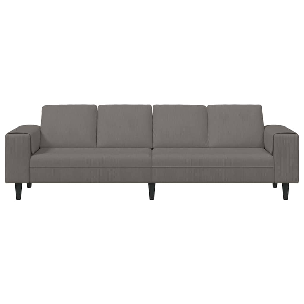 Sofa Svijetlo siva 250 x 77 x 76 cm Kordura tekstil