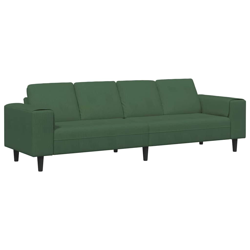 Sofa Tamnozelena 250 x 77 x 76 cm Kordura tekstil