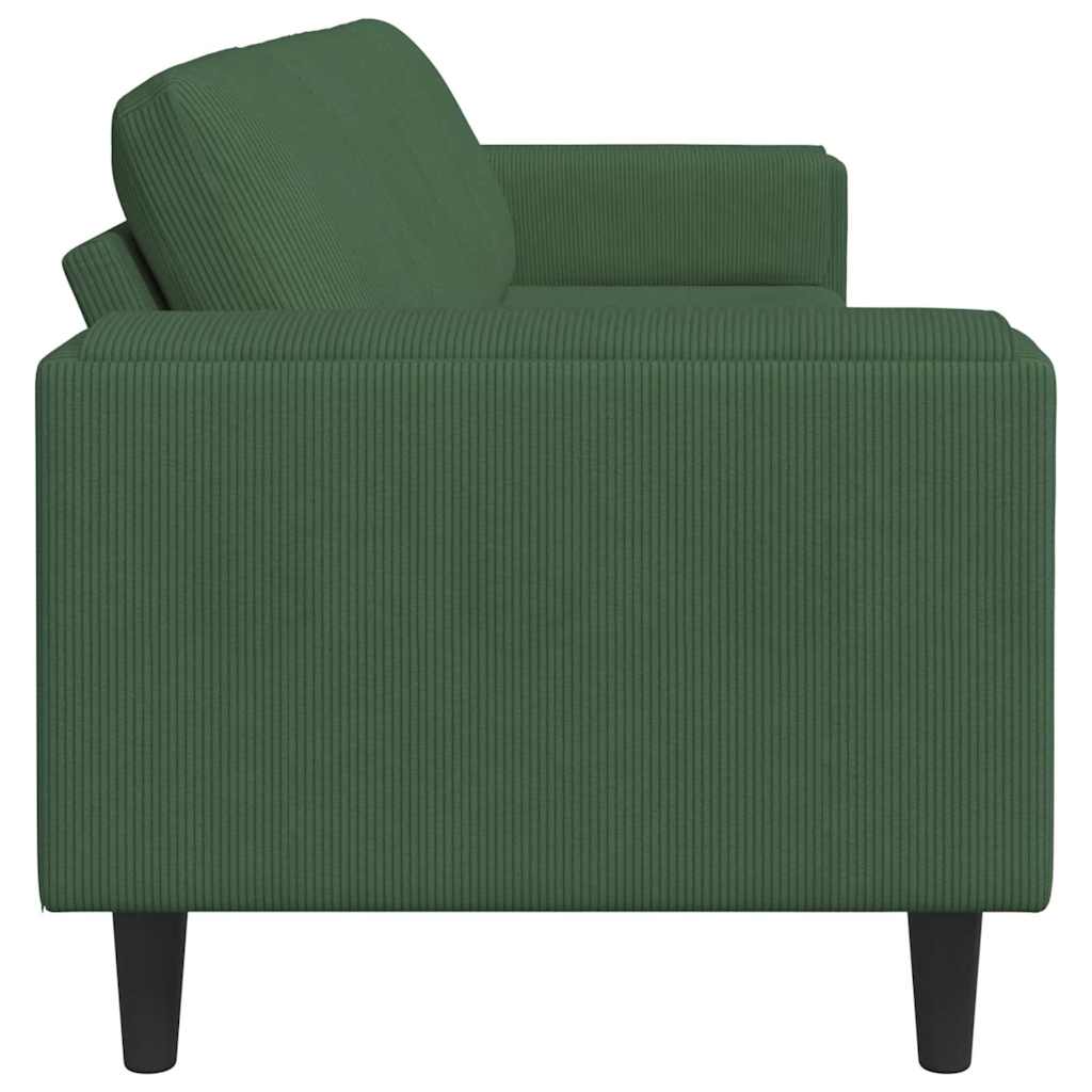 Sofa Tamnozelena 250 x 77 x 76 cm Kordura tekstil