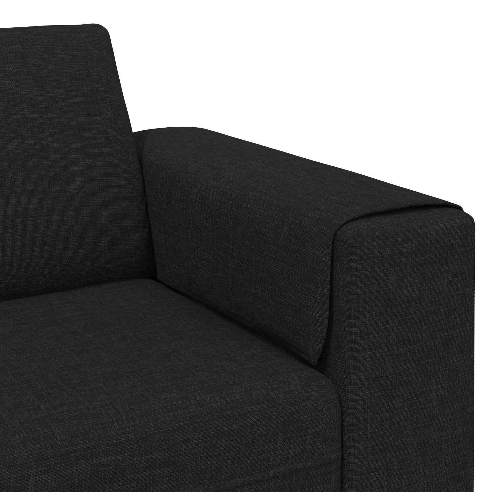 Kauč za dnevni boravak 3 pcs Crna Poliester