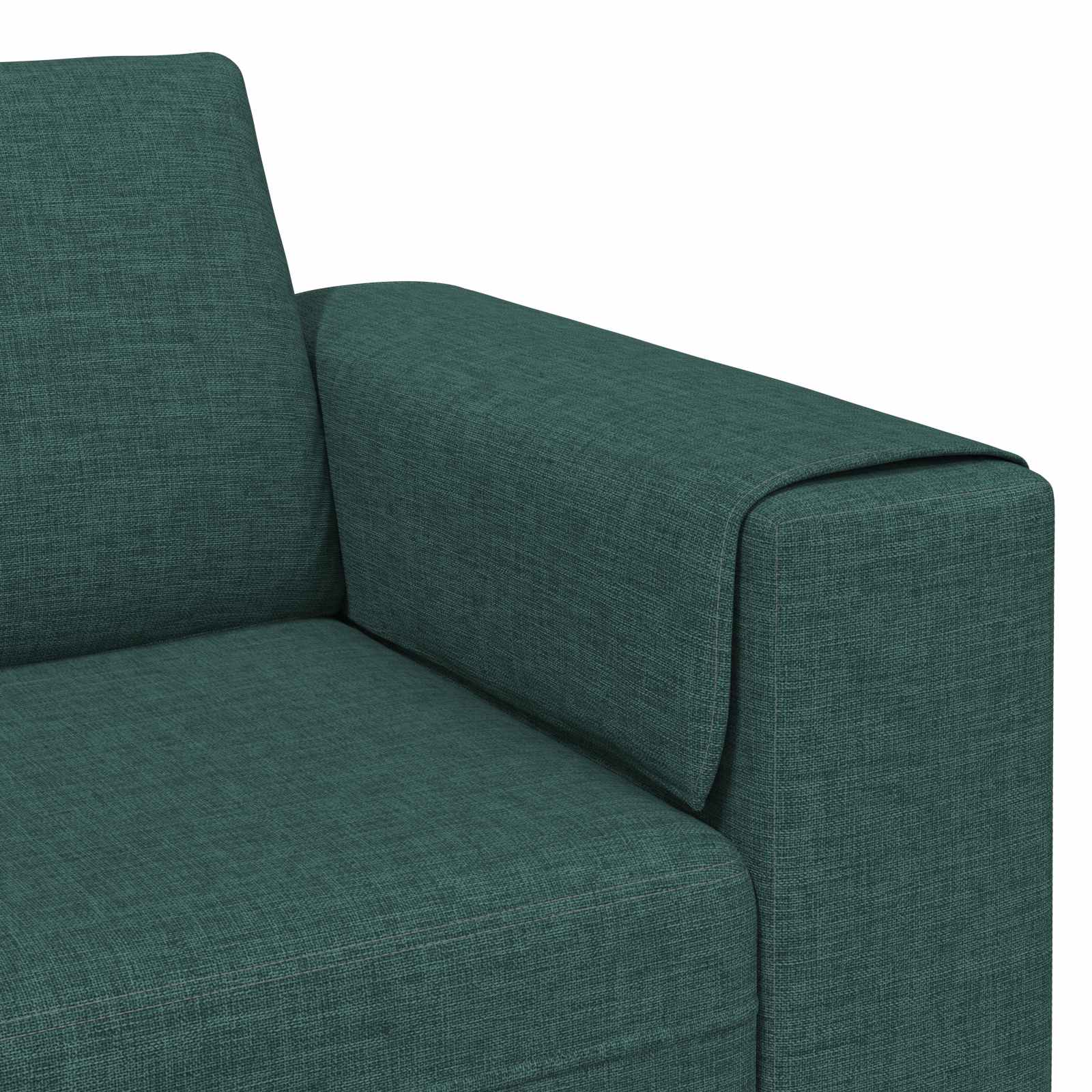 Kauč za dnevni boravak 3 pcs Tamnozelena Poliester