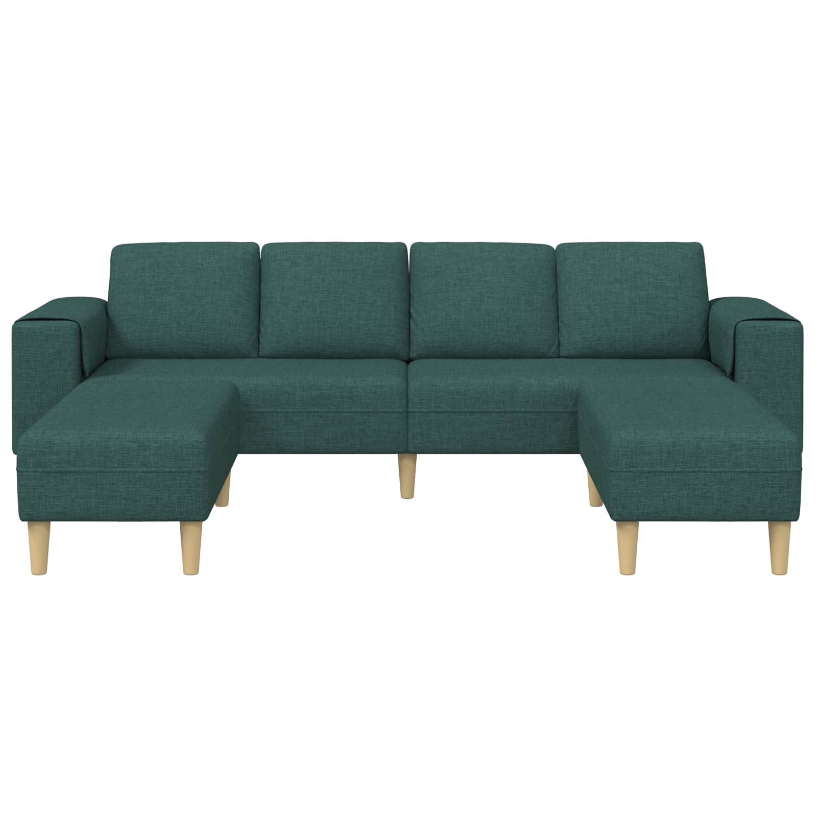 Kauč za dnevni boravak 3 pcs Tamnozelena Poliester