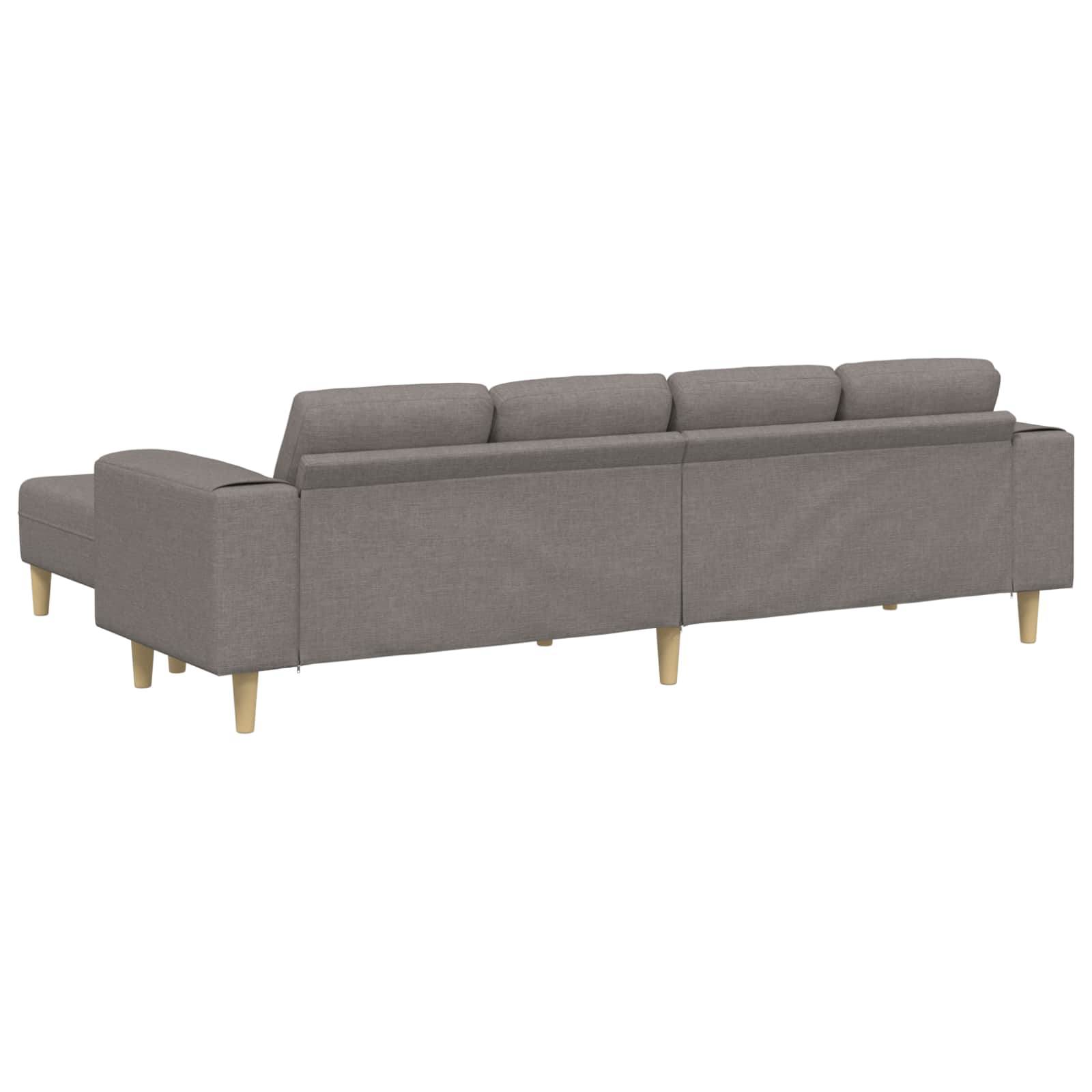 Kauč za dnevni boravak 3 pcs Sivo-smeđa Poliester