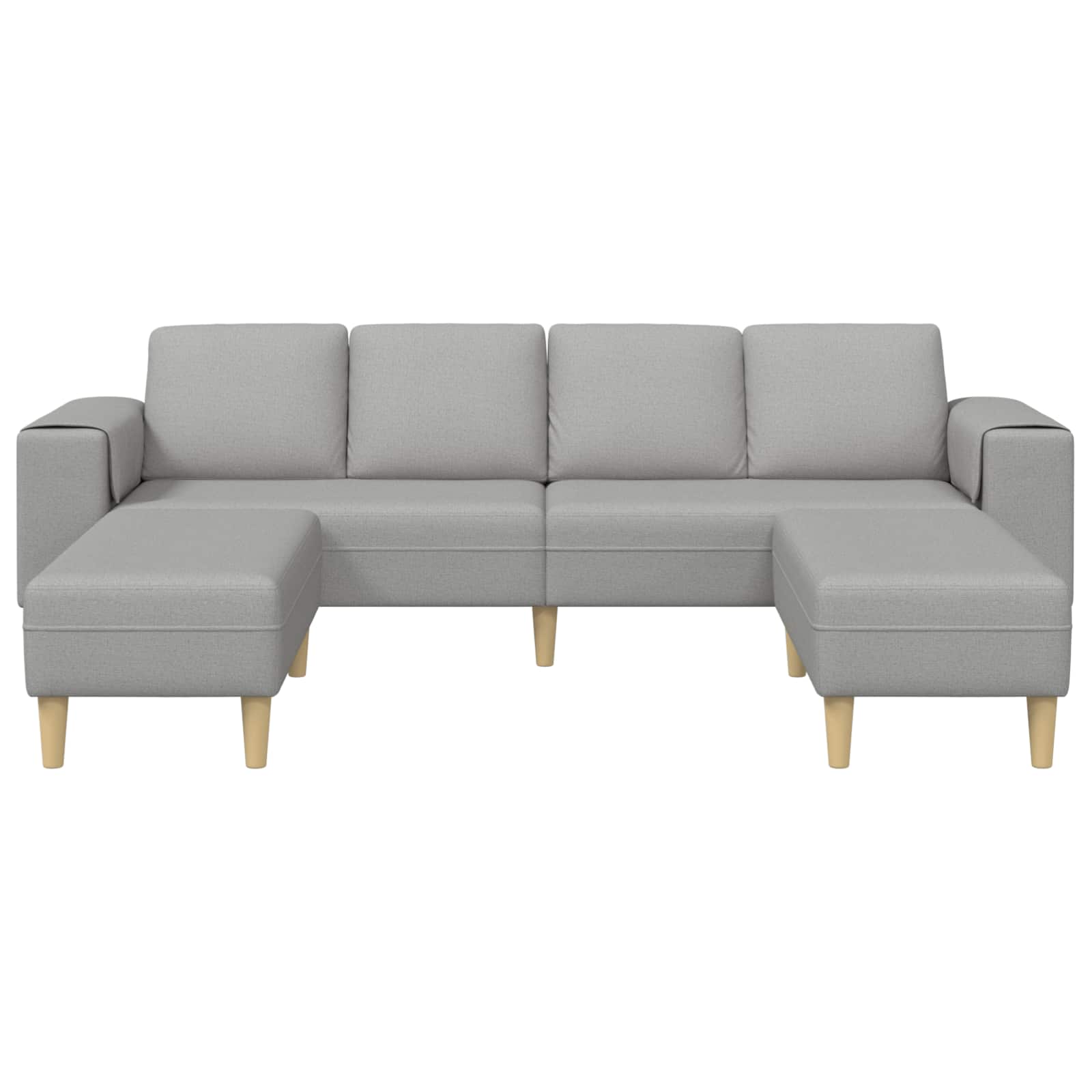 Kauč za dnevni boravak 3 pcs Oblačnosiva 250 x 188 x 76 cm